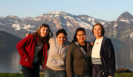 Explorica students in Lucerne.